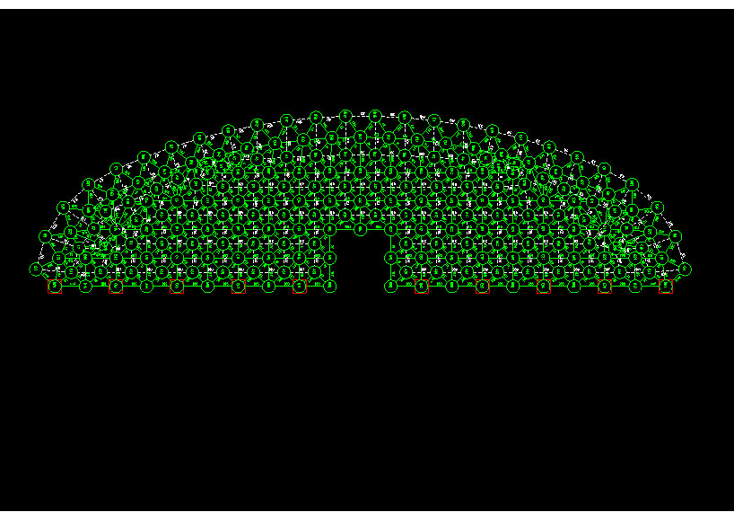昆山锡林浩特91跨，1000米长干煤棚网架设计