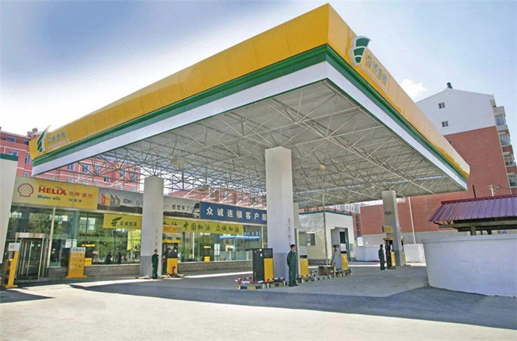 昆山加气站钢结构网架案例7